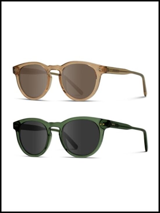 Classic Round Retro Sunglasses Bundle with Polarized Lenses main image 4